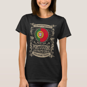 Camiseta Portugal Bandeira Portugal Ortogulha Homens e Mulh