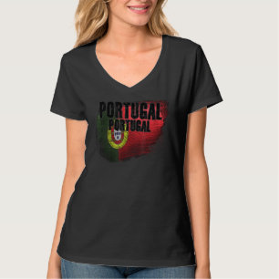 Camiseta Portugal Bandeira Portuguesa Grunge 1