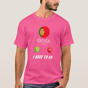 Camiseta Portugal Bandeira Souvenir Portugal Está Chamando