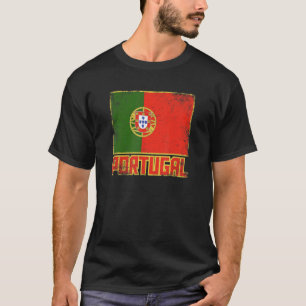 Camiseta Portugal Bandeira Vintage País Retro