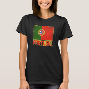 Camiseta Portugal Bandeira Vintage País Retro