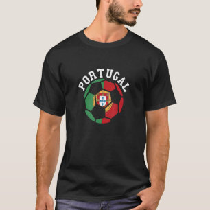 Camiseta Portugal Bola de Futebol Portugal Bandeira Portuga