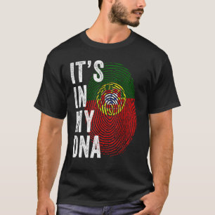 Camiseta Portugal Está no meu DNA Fingerprin Português