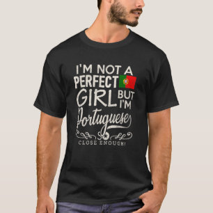 Camiseta Portugal Flag Girl Portuguesa Orgulho Souvenir Wom