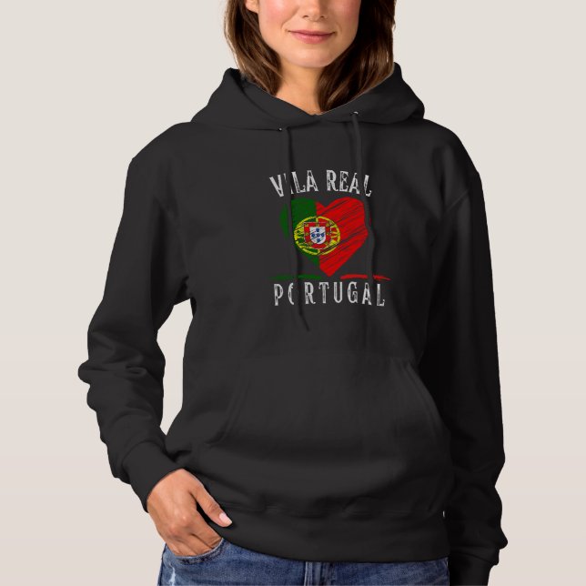 Camiseta Portugal Flag Heart Vila Real (Frente)