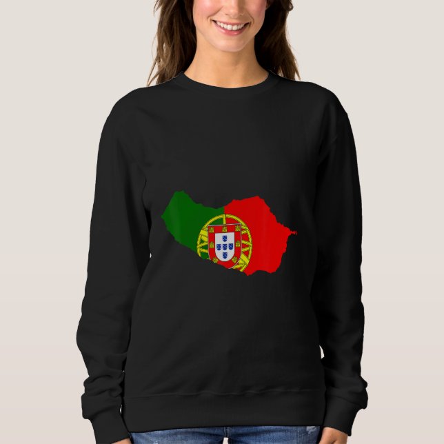 Camiseta Portugal Flag im Madeira outline Madeira (Frente)