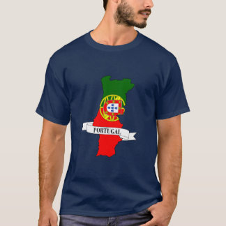 Camiseta Portugal flag map
