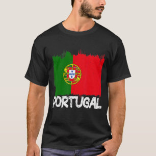 Camiseta Portugal Flag Retro Vintage