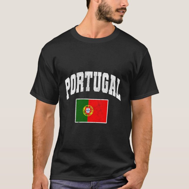 Camiseta Portugal Flag Throwback (Frente)
