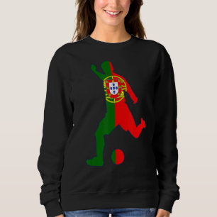Camiseta Portugal: Jogador de Futebol de Bandeira