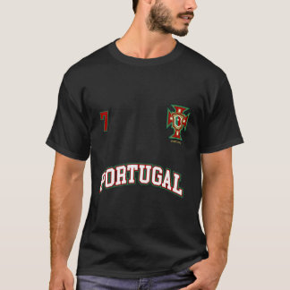 Camiseta Portugal Número 7 Equipe De Futebol Fl Português