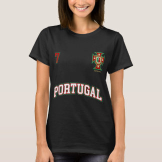 Camiseta Portugal Número 7 Equipe de futebol Portugal F