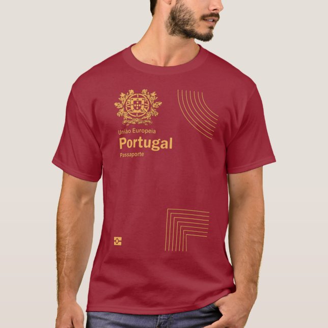 Camiseta Portugal passport cover (Frente)