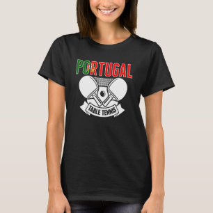 Camiseta Portugal Ping Pong - Mesa de apoio à Tênis portugu