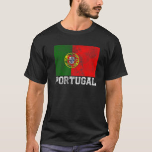Camiseta Portugal Português Sinalizador Orgulho Raiz Famíli