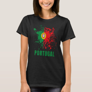 Camiseta Portugal Retro Vintage Watercolor Esporte Portuguê