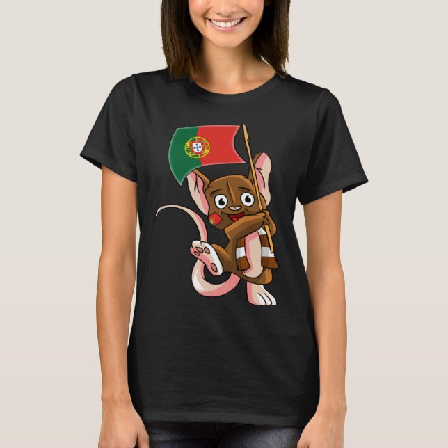 Camiseta Portugese Fan Mouse (Frente)
