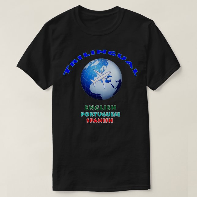 Camiseta Português 2 Trilingue - Espanhol (Frente do Design)