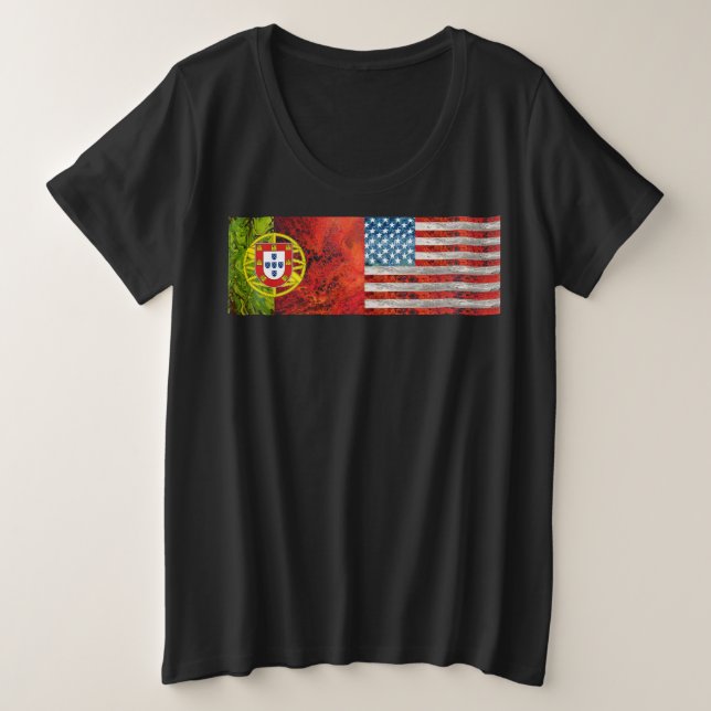 Camiseta Português americano (Frente do Design)
