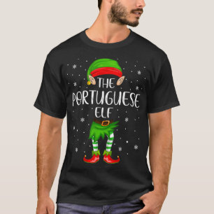 Camiseta Portuguese Elf Xmas Party Matching Family Christma