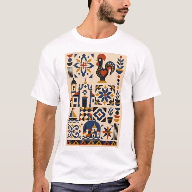 Camiseta Portuguese Mosaic (Frente)