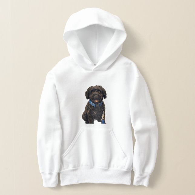 Camiseta Portuguese Water Dogs Adult & Kids Cozy Hoodie (Postura )