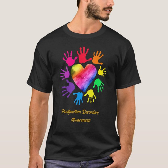 Camiseta Pós-parto Mãos de Consciência (Frente)