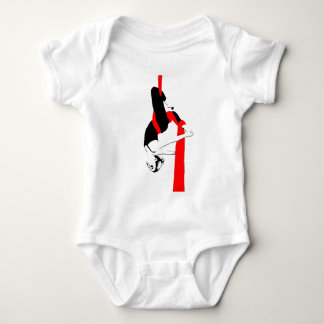 Camiseta Pose aérea dos Gêmeos do dançarino das sedas