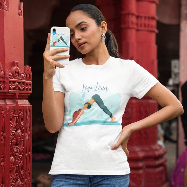 Camiseta Pose de Cachorro para Baixo - Design Personalizado (Criador carregado)