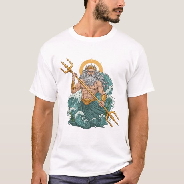 Camiseta poseidon a ira do deus do mar (Frente)