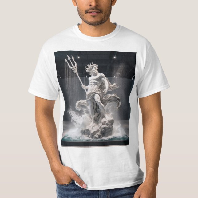 Camiseta Poseidón, el dios del océano (Frente)