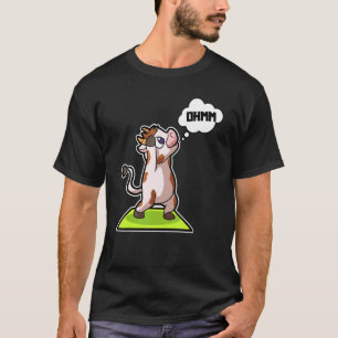 Camiseta Poses de Ioga de Bezerro de Vaca Esporte Ginástica
