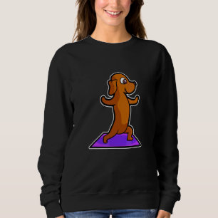 Camiseta Poses de Yoga Dachshund Esporte Ginástica Ohmmm Co