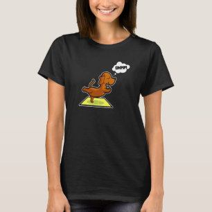 Camiseta Poses de Yoga Dachshund Esporte Ginástica Ohmmm Co