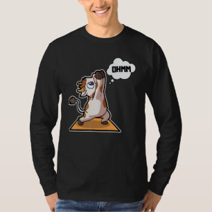 Camiseta Poses de Yoga de Bezerro de Vaca Esporte Ginástica