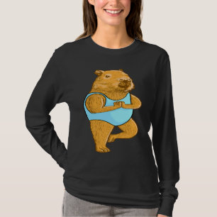 Camiseta Poses de Yoga de Capivara exercícios de Treino de 