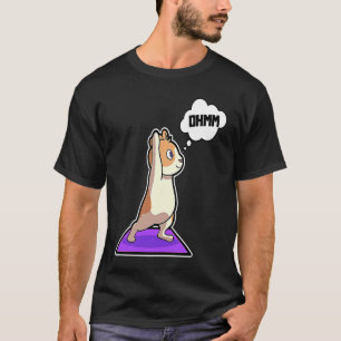Camiseta Poses de Yoga de Hamster Esporte Ginástica Ohm Bat