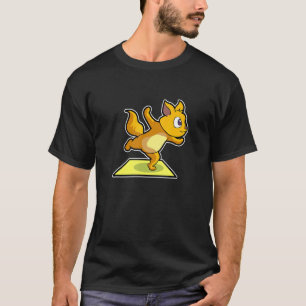 Camiseta Poses de Yoga de Preguiça de Gato Esportes Ginásti