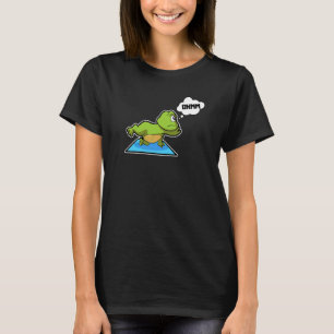 Camiseta Poses de Yoga de Sapo Sapo Esportes Ginástica Ohm 