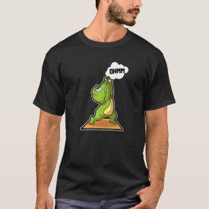 Camiseta Poses de Yoga de Sapo Sapo Esportes Ginástica Ohm 