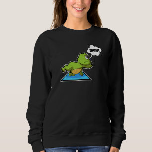 Camiseta Poses de Yoga de Sapo Sapo Esportes Ginástica Ohm 