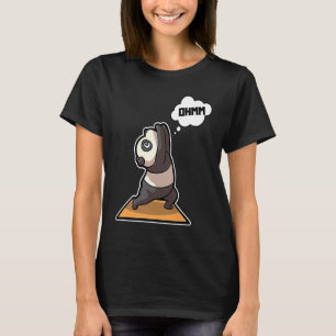 Camiseta Poses de Yoga Panda Esporte Ginástica Ohmmm Batime
