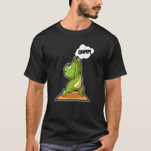 Camiseta Poses de Yoga Sapo Sapo Esportes Ginástica Ohm Cor