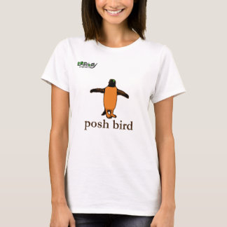 Camiseta poshbird (pinguim marrom)