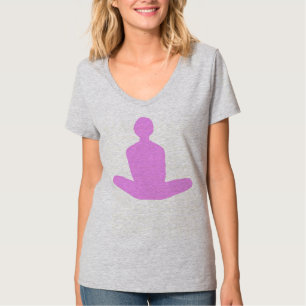 Camiseta Posição de Lotus no rosa!