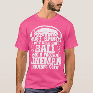 Camiseta Posição Defensiva do jogador de futebol do Lineman