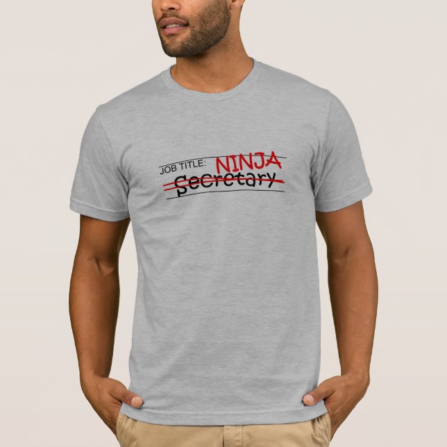 Camiseta Posição Ninja - secretário (Frente)