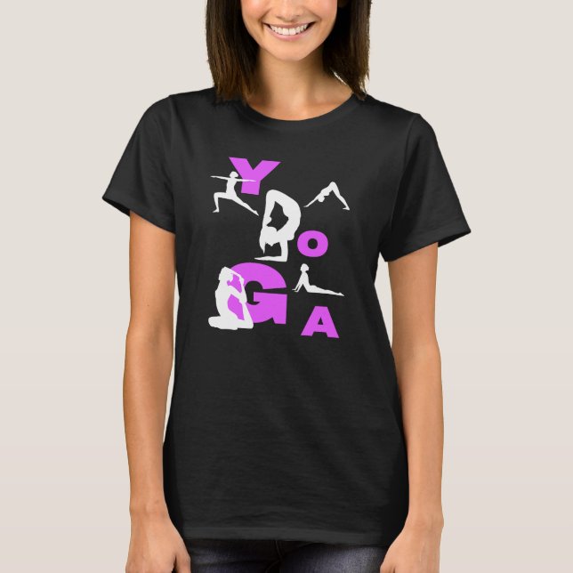 Camiseta Posições do Yoga (Frente)