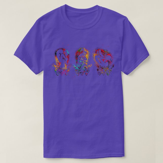 Camiseta Posições no útero 1 (Frente do Design)