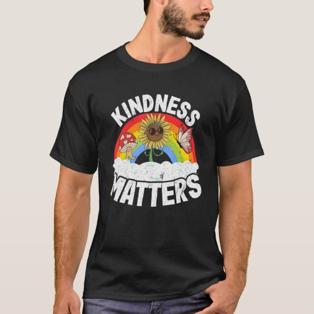 Camiseta Positive Anti Bullying Rainbow Sped Teacher Kindne (Frente)